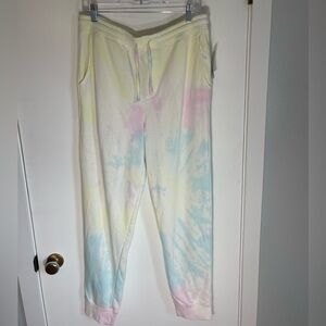 NWT: LULAROE Pastel Tie-Dye Boyfriend Jogger Sweatpants Size Medium